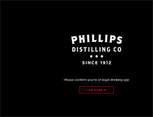 Tablet Screenshot of phillipsdistilling.com
